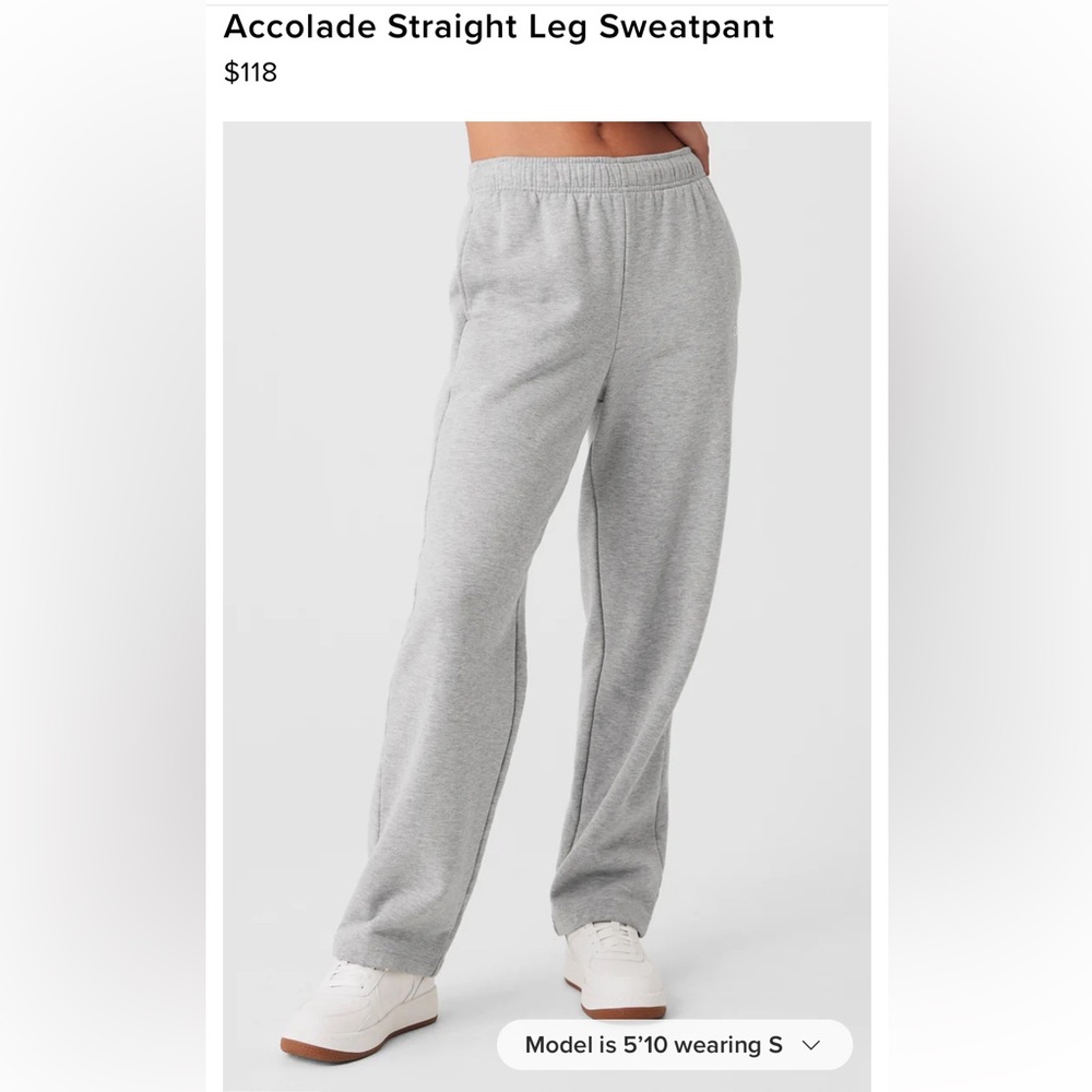 Alo accolade straight leg sweatpants
